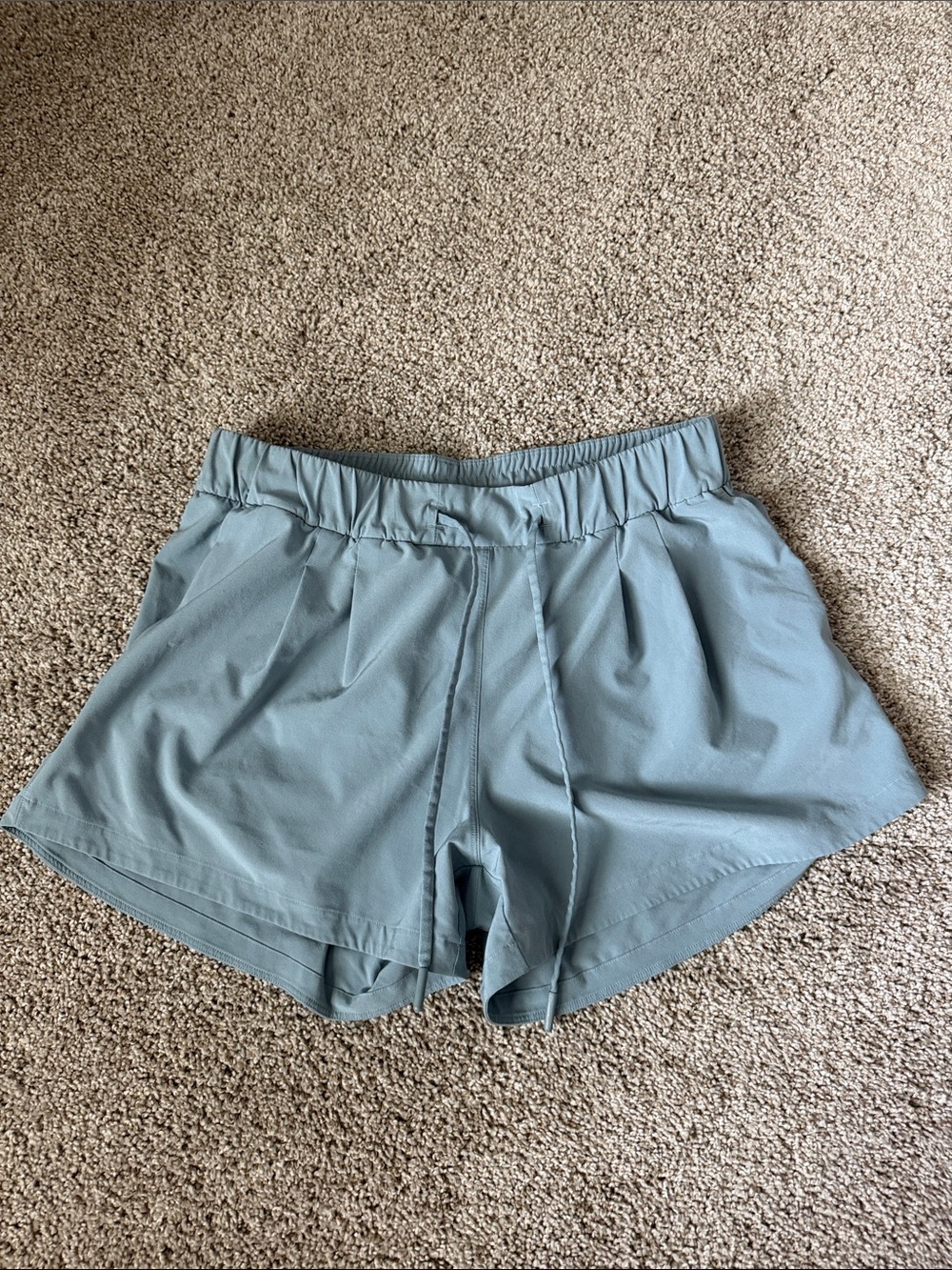 lululemon athletica Light Blue Relaxed Waistband Athletic Shorts